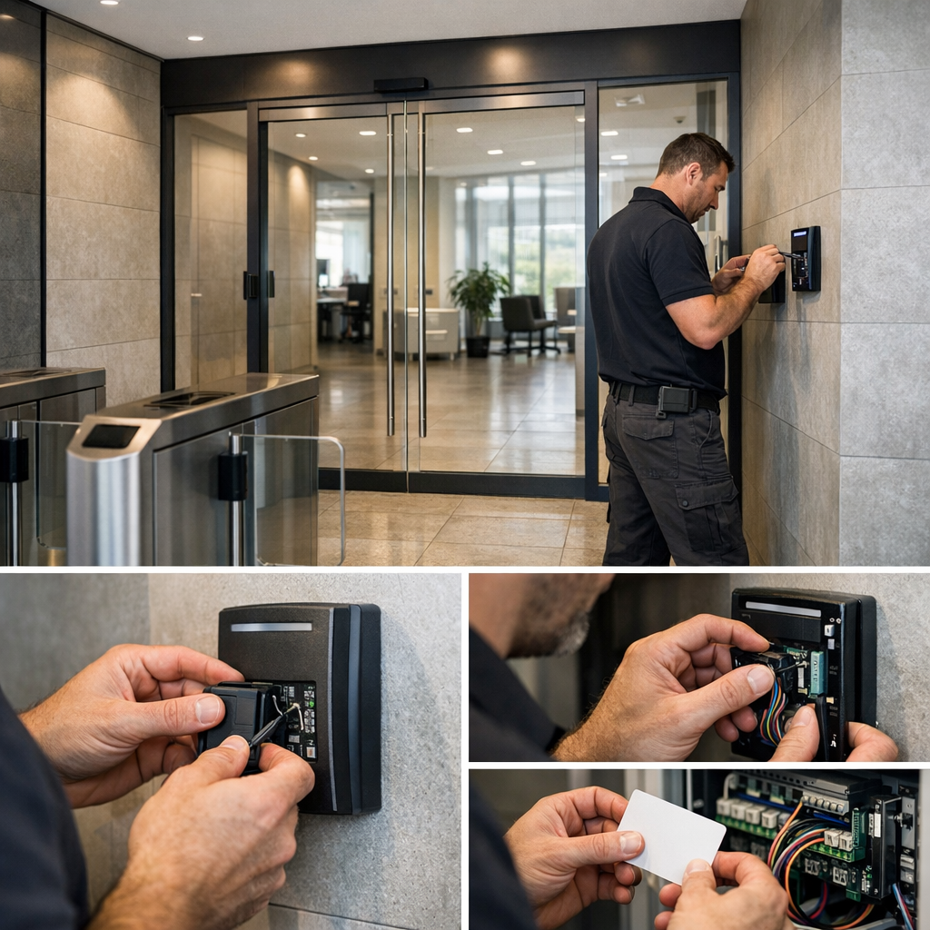 Installation contrôle d’accès bureaux Courbevoie